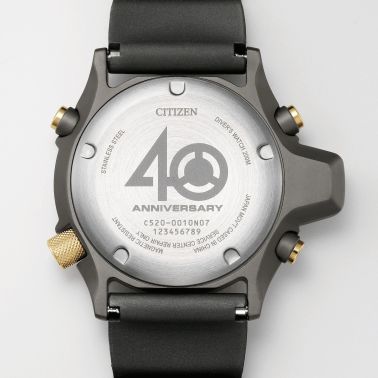 Montre Citizen Promaster Marine Aqualand "40ème Anniversaire" quartz cadran noir bracelet caoutchouc 50,7 mm