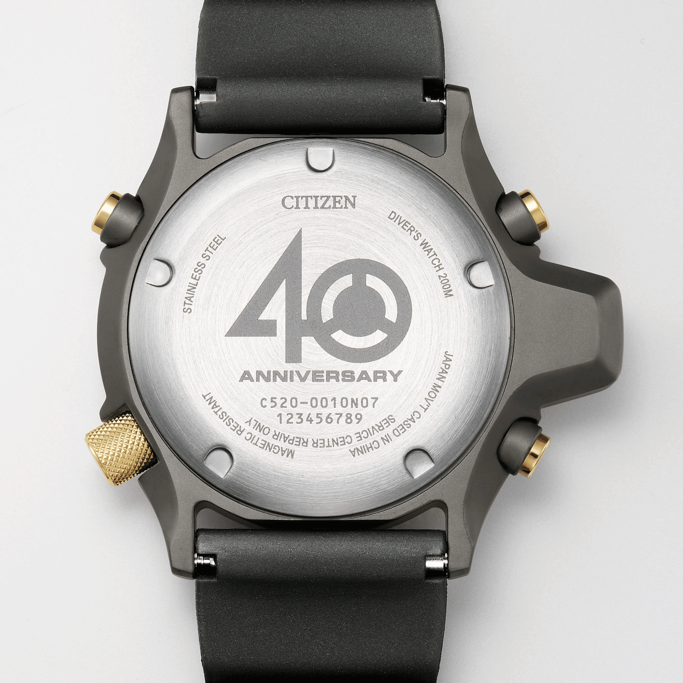 Montre Citizen Promaster Marine Aqualand "40ème Anniversaire" quartz cadran noir bracelet caoutchouc 50,7 mm