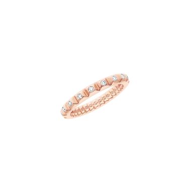 Korloff Korlove heart ring in rose gold and diamonds