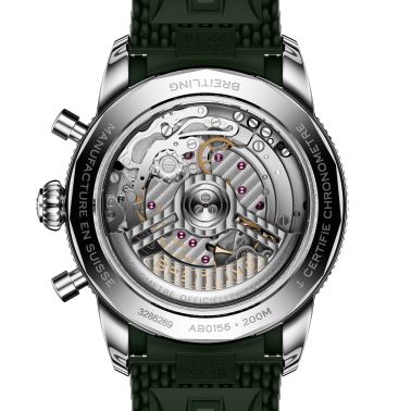 Breitling Superocean Heritage B01 Chrono automatic green dial rubber strap 42 mm