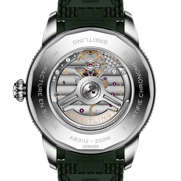 Breitling Superocean Heritage B31 automatic green dial rubber strap 42 mm