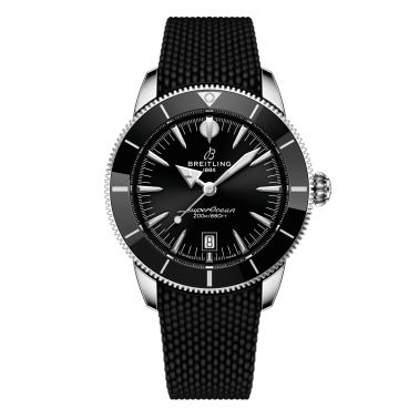 Montre Breitling Superocean Heritage B31 automatique cadran noir bracelet caoutchouc 44 mm