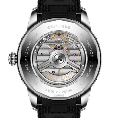 Montre Breitling Superocean Heritage B31 automatique cadran noir bracelet caoutchouc 44 mm