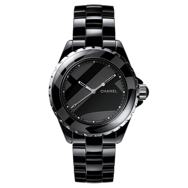 Montre Chanel J12 Untitled cadran noir bracelet céramique noire ed. limitée 1200 ex. 38 mm