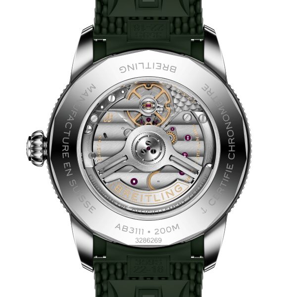 Breitling Superocean Heritage B31 automatic green dial rubber strap 42 mm