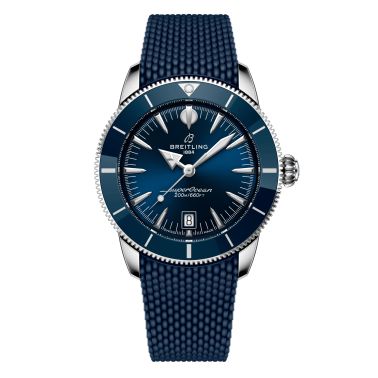 Montre Breitling Superocean Heritage B31 automatique cadran bleu bracelet caoutchouc 42 mm