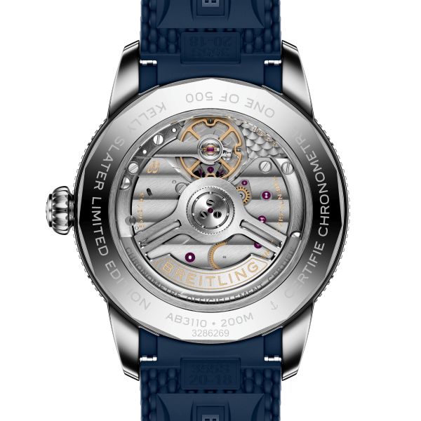 Montre Breitling Superocean Heritage B31 "Kelly Slater" automatique cadran bleu bracelet caoutchouc 40 mm