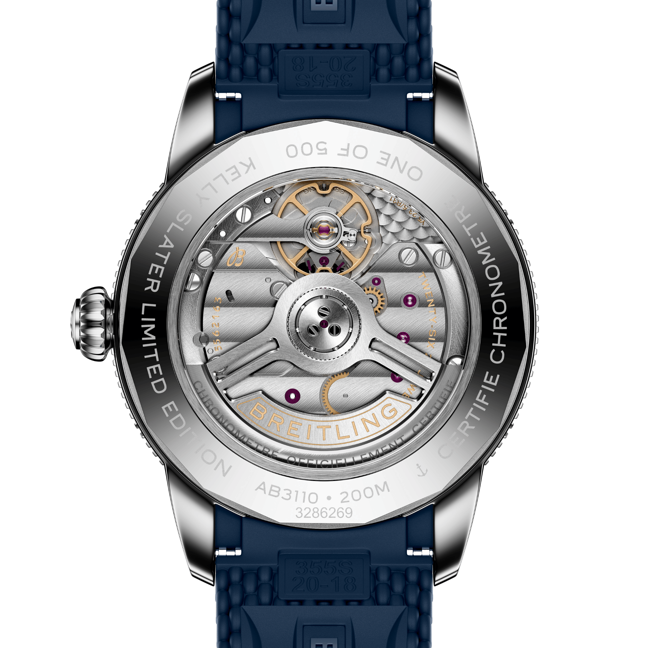 Montre Breitling Superocean Heritage B31 "Kelly Slater" automatique cadran bleu bracelet caoutchouc 40 mm