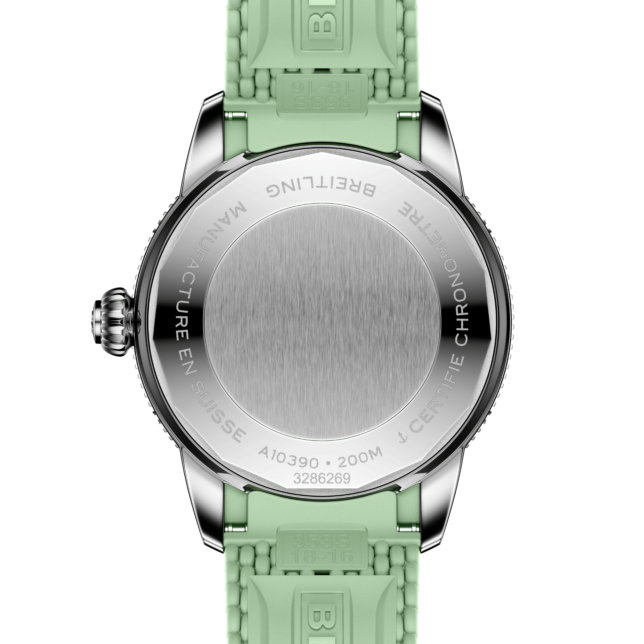 Breitling Superocean Heritage automatic green dial rubber strap 36 mm