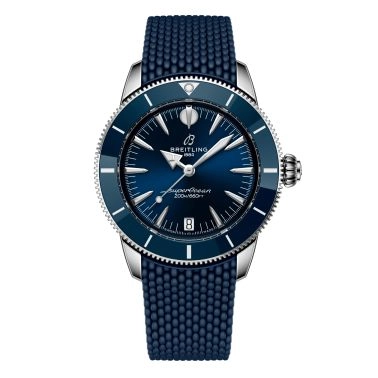 Breitling Superocean Heritage automatic blue dial rubber strap 36 mm