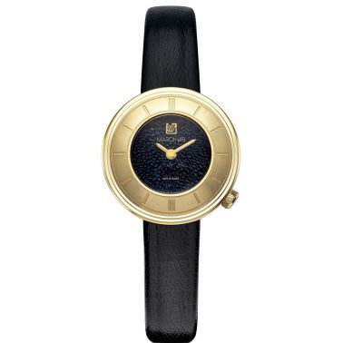 Montre March LA.B Lady VOLANTE Caviar Supreme cadran noir bracelet cuir noir 30 mm