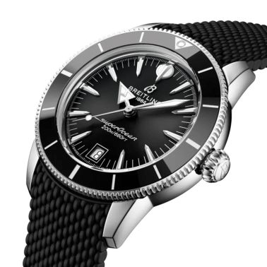 Montre Breitling Superocean Heritage B31 automatique cadran noir bracelet caoutchouc 40 mm