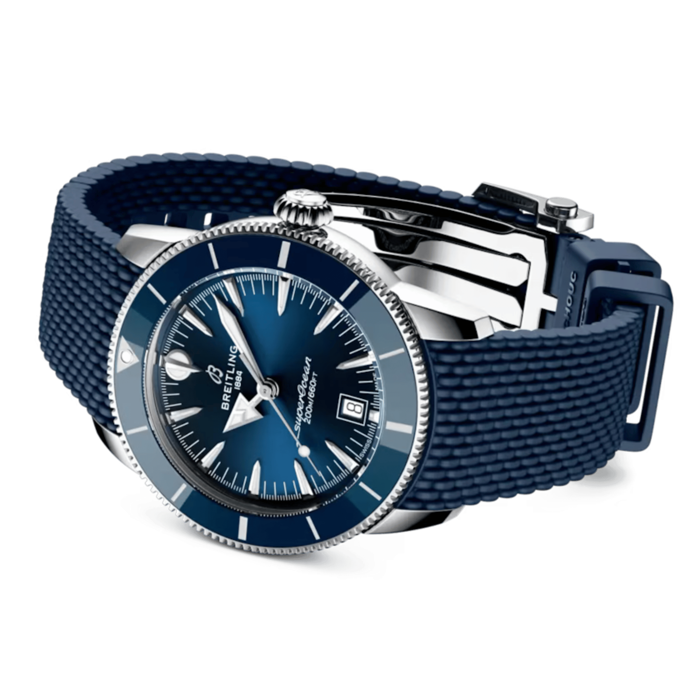 Breitling Superocean Heritage B31 automatic green dial rubber strap 42 mm