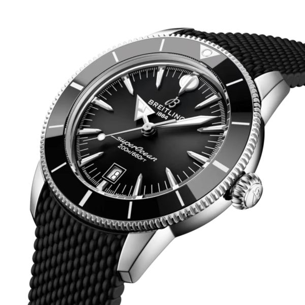 Breitling Superocean Heritage B31 automatic black dial rubber strap 44 mm