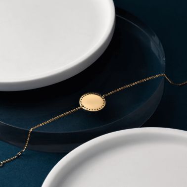 Lepage Colette Cotillon bracelet in yellow gold