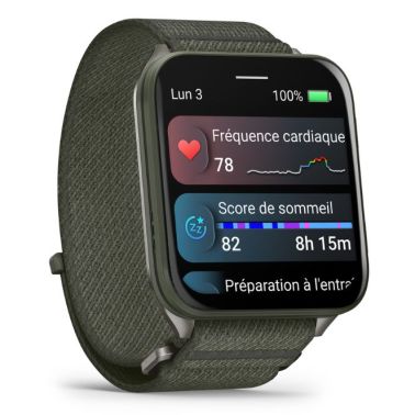 Montre Garmin Venu X1 AMOLED bracelet ComfortFit noir 41 x 46 mm