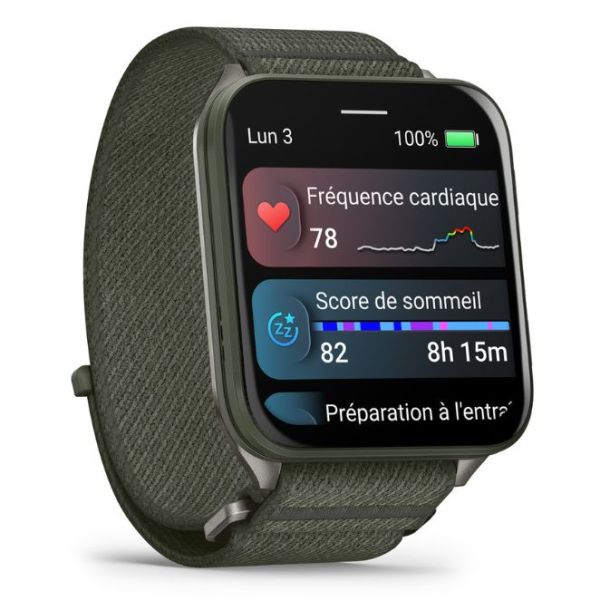 Montre Garmin Venu X1 AMOLED bracelet ComfortFit noir 41 x 46 mm