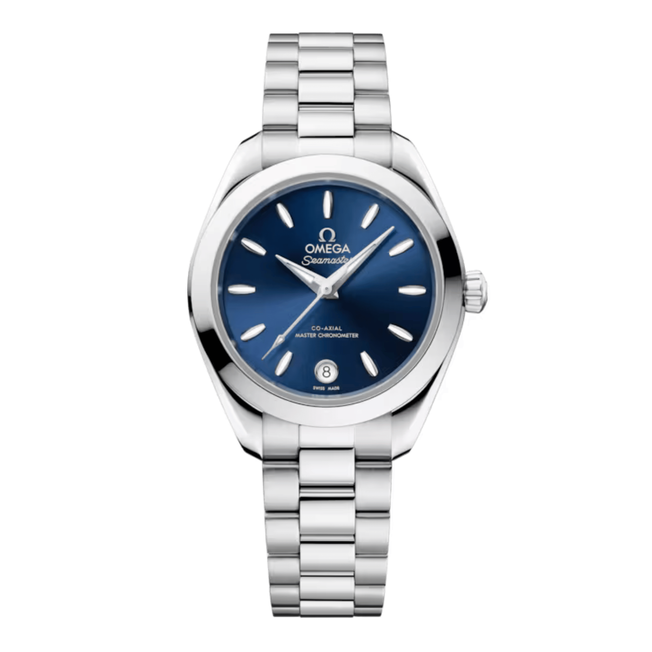 Montre Omega Seamaster Aqua Terra 150m cadran bleu bracelet acier 30 mm