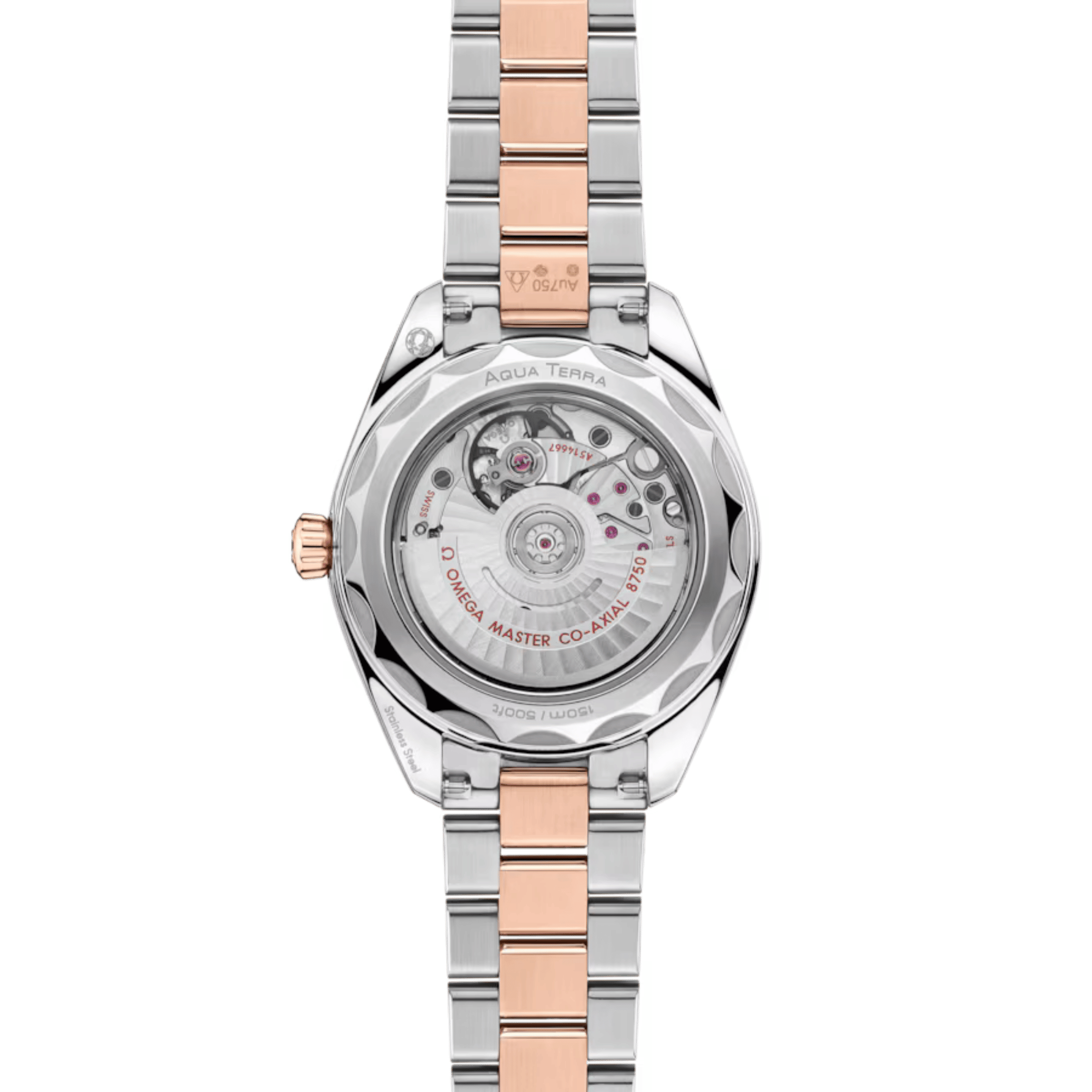 Omega Seamaster Aqua Terra 150m automatic brown dial steel & Sedna gold bracelet 30 mm