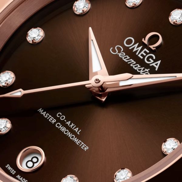 Omega Seamaster Aqua Terra 150m automatic brown dial steel & Sedna gold bracelet 30 mm