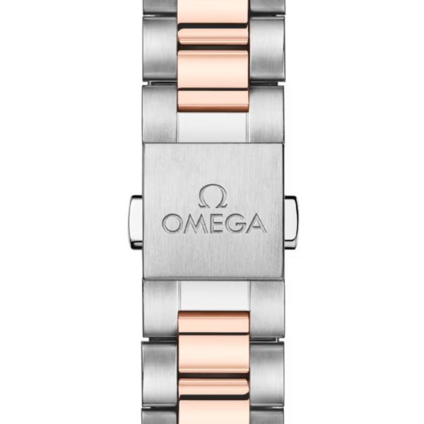 Montre Omega Seamaster Aqua Terra 150m automatique cadran brun bracelet acier et or Sedna 30 mm