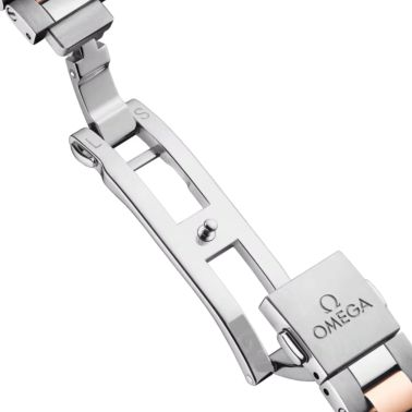 Montre Omega Seamaster Aqua Terra 150m automatique cadran brun bracelet acier et or Sedna 30 mm