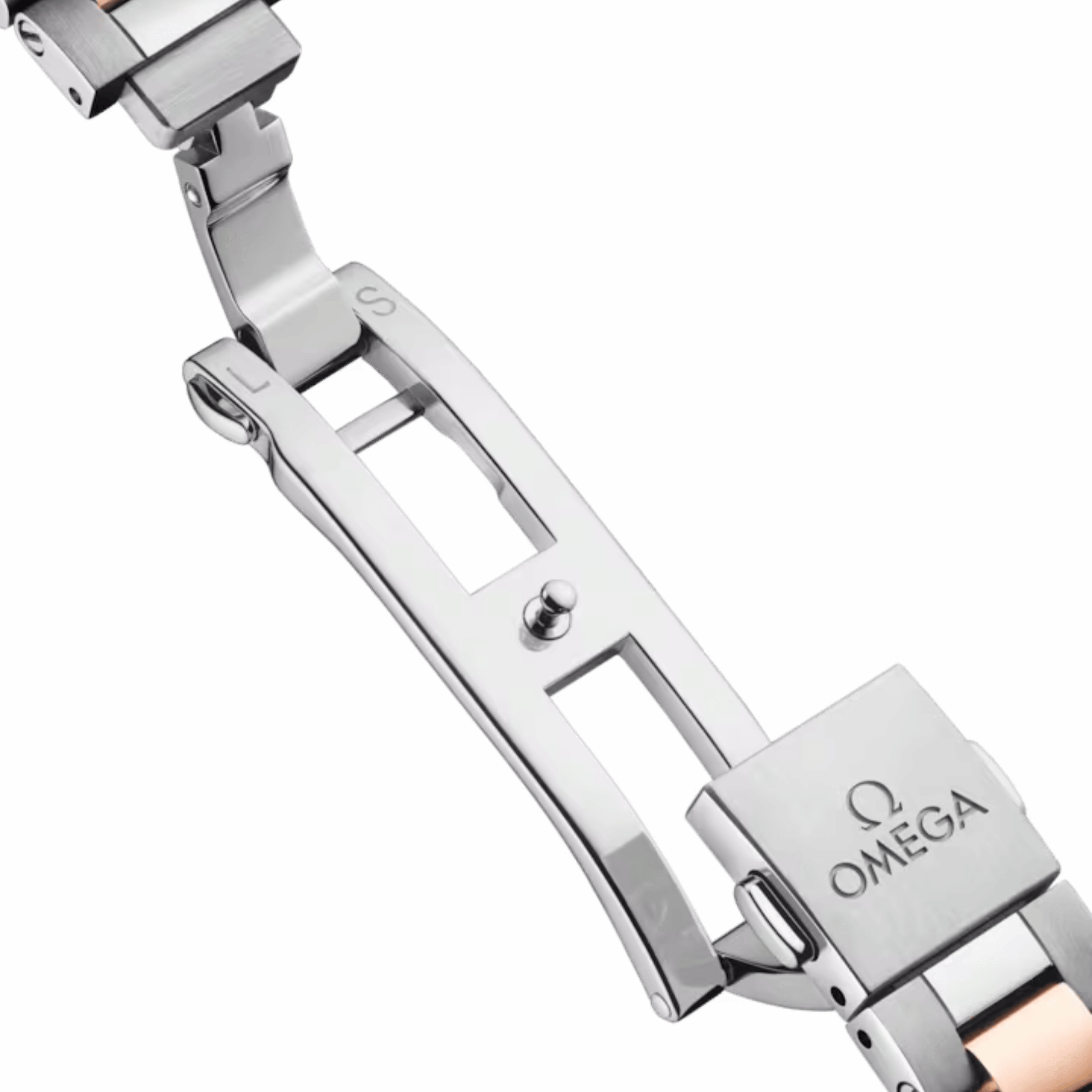 Montre Omega Seamaster Aqua Terra 150m automatique cadran brun bracelet acier et or Sedna 30 mm
