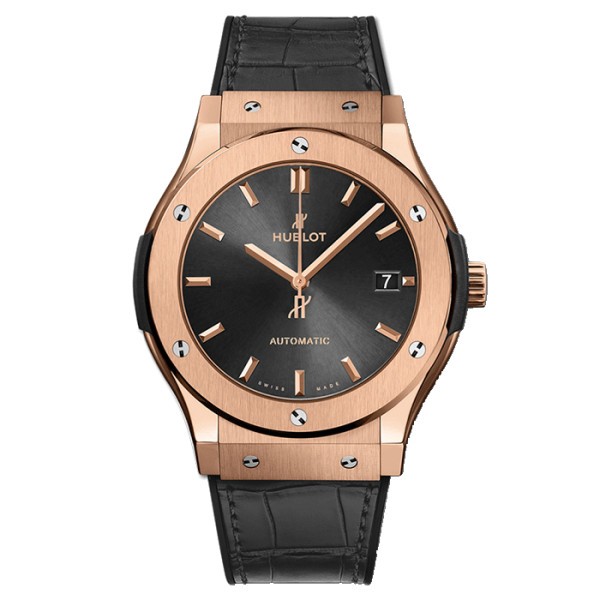 Montre Hublot Classic Fusion Racing Grey King Gold cadran gris soleillé 45 mm