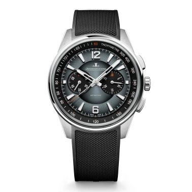 Montre Jaeger-LeCoultre Polaris Chronograph automatique cadran gris laqué bracelet caoutchouc 42 mm