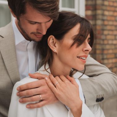 Alliance Lepage Romance en or blanc et diamants