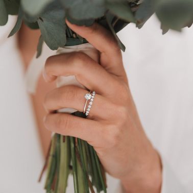 Lepage Romance wedding ring in white gold and diamonds