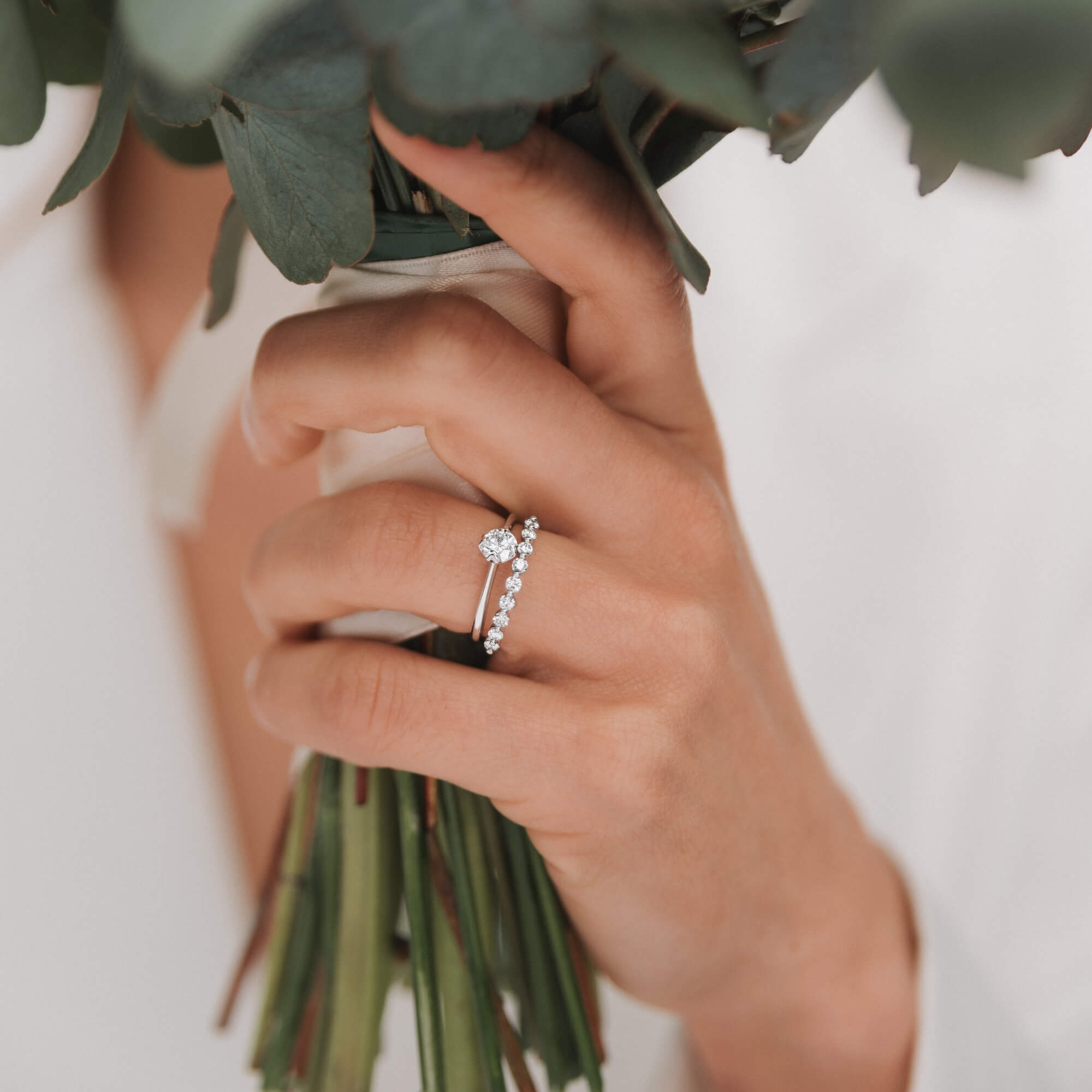 Lepage Romance wedding ring in white gold and diamonds