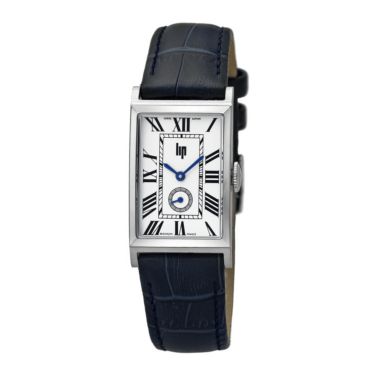 Lip Churchill T18 Small Seconds quartz ivory dial blue leather strap 38,5 x 21,2 mm