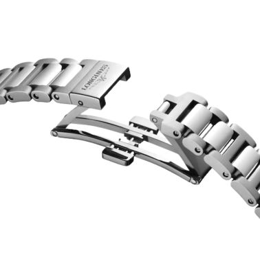 Montre Longines Conquest Or rose automatique cadran bleu bracelet caoutchouc acier 30 mm