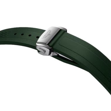 Montre Longines Conquest automatique cadran vert bracelet caoutchouc vert 41 mm