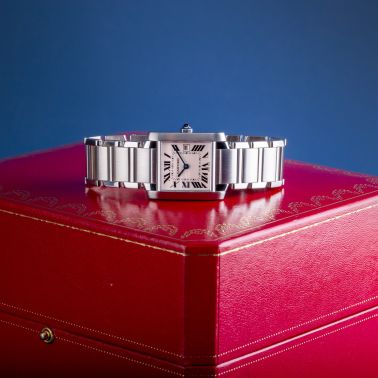 Montre Cartier Tank Française Ref. 2465 quartz 25 x 30 mm Full Set