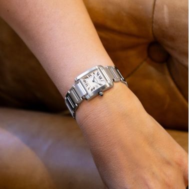 Montre Cartier Tank Française Ref. 2465 quartz 25 x 30 mm Full Set