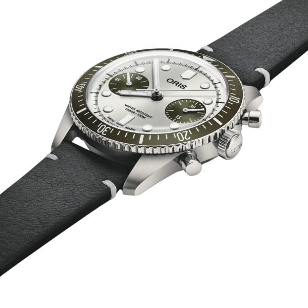 Oris Divers Sixty-Five Automatic Chronograph Watch with gray and