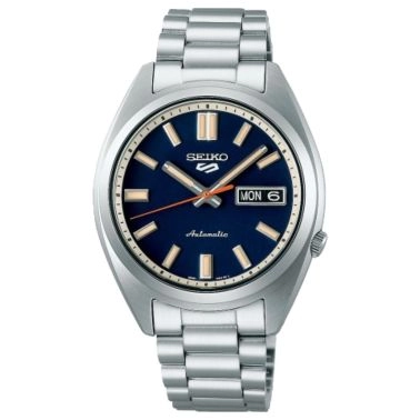 Montre Seiko 5 Sports automatique cadran bleu bracelet acier 37,4 mm