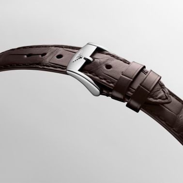 Montre Longines Conquest Heritage automatique cadran marron bracelet cuir brun 38 mm