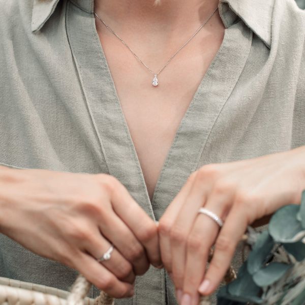 Collier Lepage Jacques en or blanc et diamants