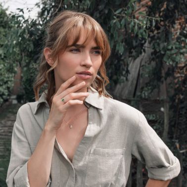 Collier Lepage Marceau en or jaune et diamant taille poire