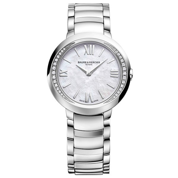 Montre Baume et Mercier Promesse quartz cadran nacre lunette sertie 30 mm
