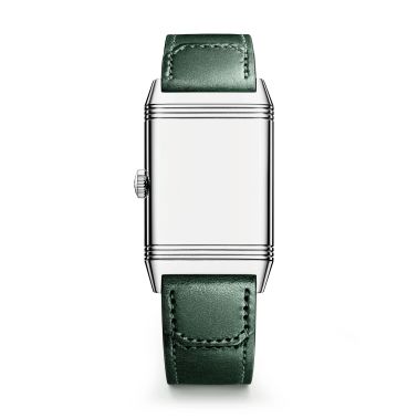 Montre Jaeger-LeCoultre Reverso Tribute Monoface Small Seconds remontage manuel cadran vert bracelet cuir vert 45,6 x 27,4 mm