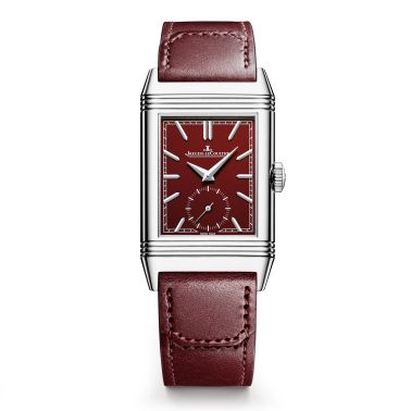 Jaeger-LeCoultre Reverso Tribute Monoface Small Seconds mechanical burgundy dial leather strap 45,6 x 27,4 mm