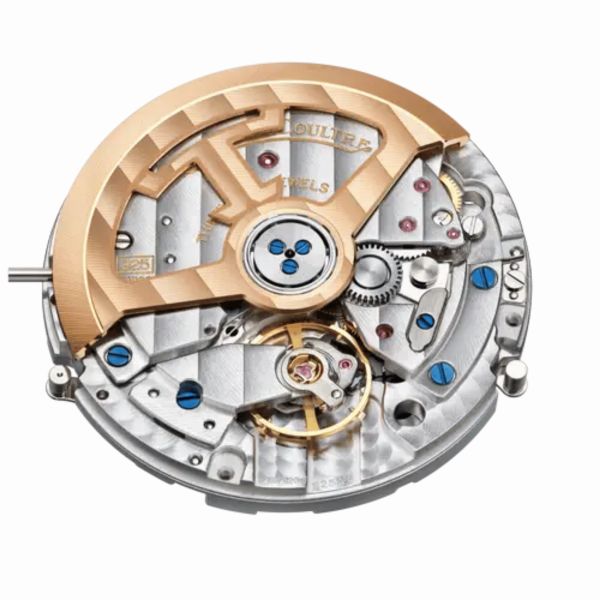 Montre Jaeger-LeCoultre Master Ultra Thin Moon automatique cadran argenté bracelet cuir noir 36 mm