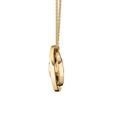 Alba Lepage long necklace in yellow gold and diamonds