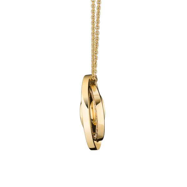 Alba Lepage long necklace in yellow gold and diamonds
