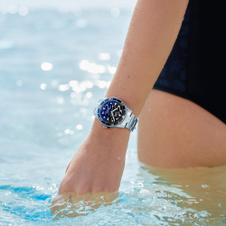 Montre Mido Ocean Star 39 automatique cadran bleu bracelet acier 39 mm