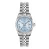 Tissot Ballade Powermatic 48 COSC automatic glacier blue dial steel bracelet 30 mm